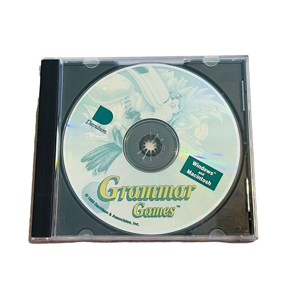 10/$25🦋 Davidson Grammar Games CD-ROM